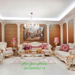 Desain Kursi Sofa Ruang Tamu Klasik Model ukir Mewah, Luxury Living Room Classic