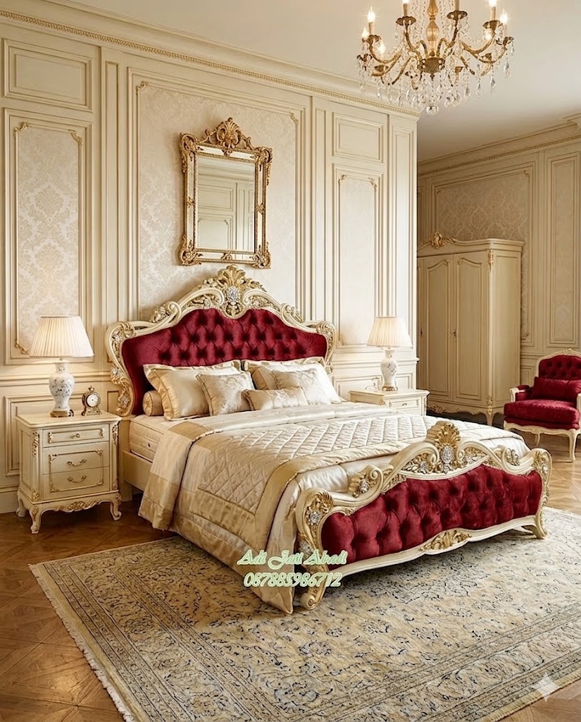 tempat tidur mewah, kamar tidur klasik, desain kamar tidur utama mewah, dipang ukir jepara, tempat tidur ukiran, dipang king size, model kamar tidur ukir klasik, set kamar murah, set kamar mewah.