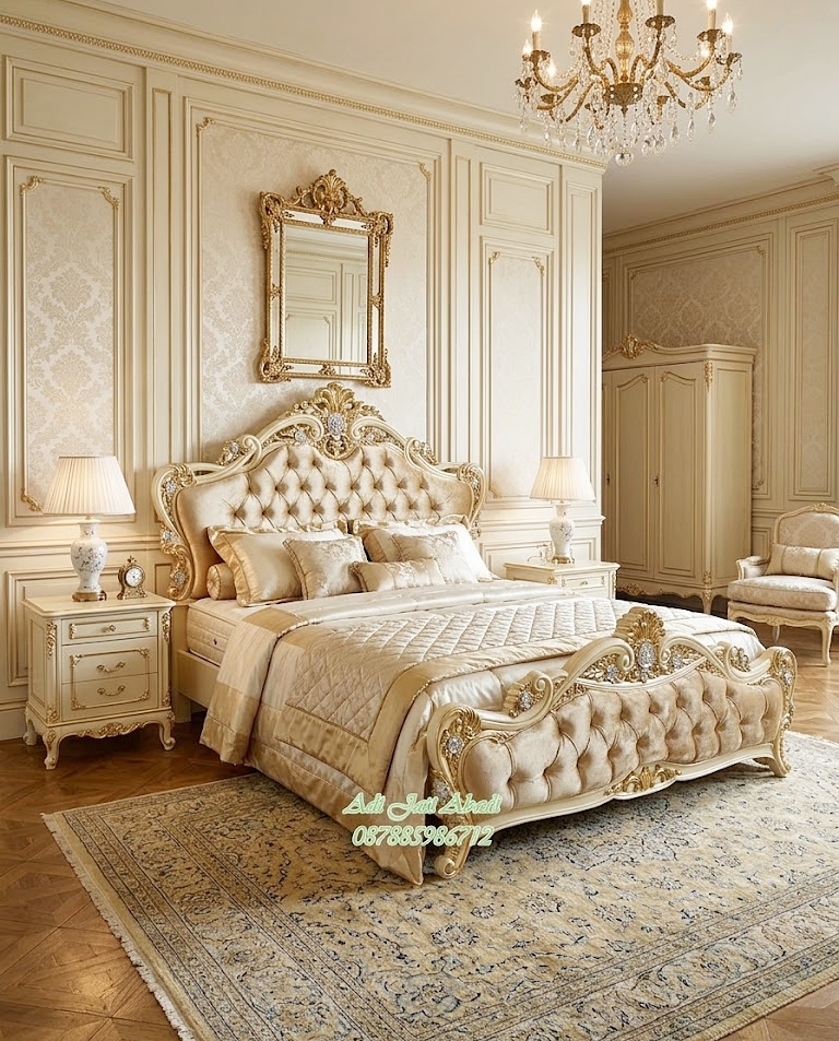 tempat tidur mewah, kamar tidur klasik, desain kamar tidur utama mewah, dipang ukir jepara, tempat tidur ukiran, dipang king size, model kamar tidur ukir klasik, set kamar murah, set kamar mewah.