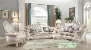 Desain Ruang Tamu Klasik, Kursi Sofa Tamu Model Ukir Mewah