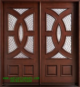 Pintu Utama Jati Desain Pintu Rumah Minimalis Kaca mewah