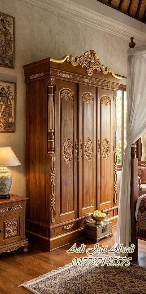 lemari pakaian ukir, lemari jati mewah, lemari pakaian klasik, lemari ukir jepara, lemari pakaian kayu jati, lemari 4 pintu mewah, furniture jepara, lemari pakaian elegan, lemari ukiran klasik, lemari jati klasik